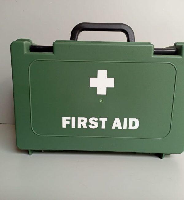 Medium Green Plastic First Aid Kit