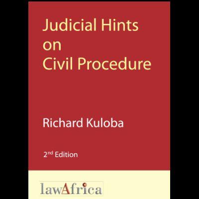 JUDICIAL HINTS ON CIVIL PROCEDURE