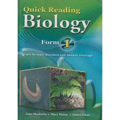 QUICK READING BIOLOGY 1