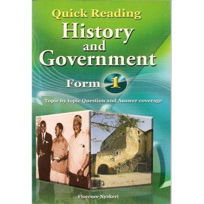 QUICK READING HISTORY AND GOVERNMENT 1