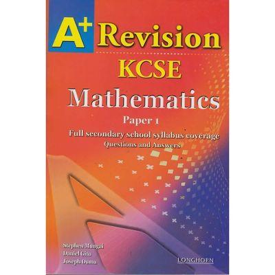 A+ KCSE MATHEMATICS PAPER 1