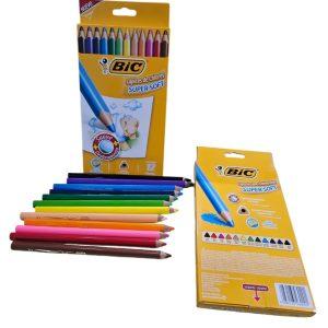 BIC- JUMBO COLORED PENCIL S (12 Color)