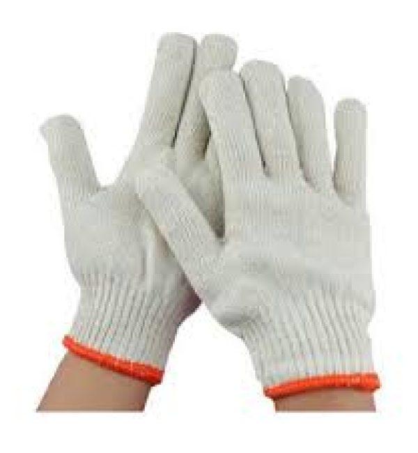 Plain Cotton Knitted Gloves