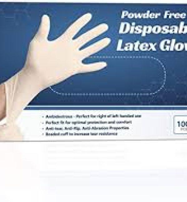 Powder Free Disposable Latex Gloves