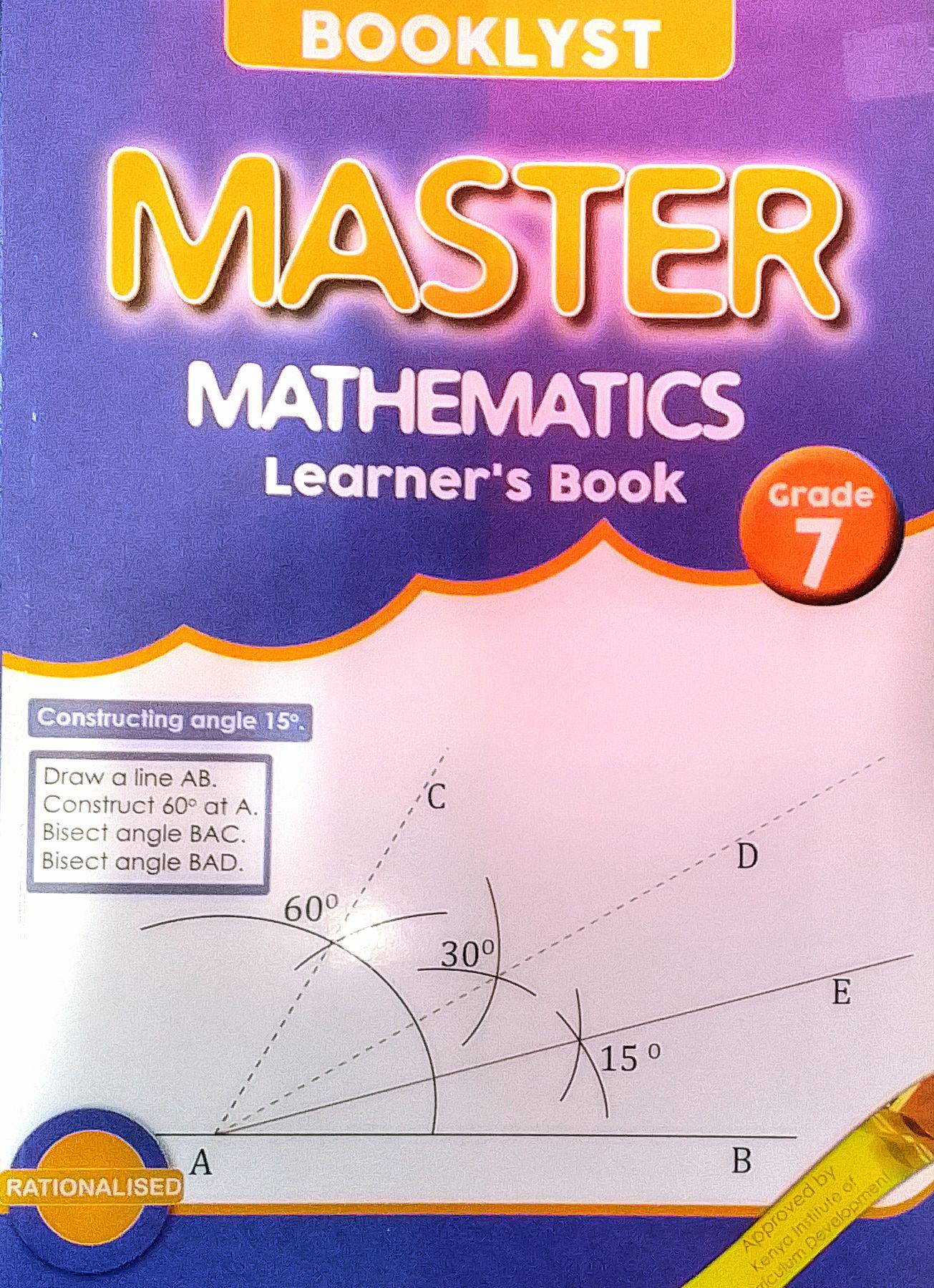 BOOKLYST:MASTER MATHEMATICS LB G7 REVISED